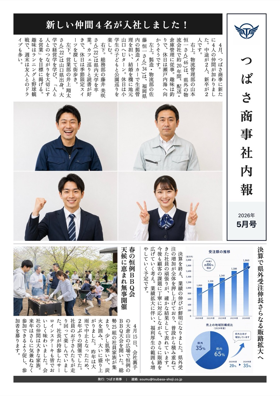 つばさ商事社内報(サンプル)